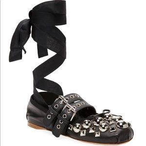 Sold out! Miu MiU studded Ballerinas
